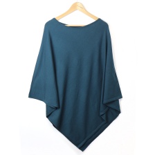 Teal Recycled Blend Poncho by Peace of Mind